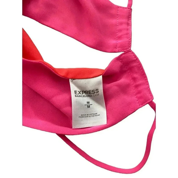Express Barcelona Cami Pink Coral Tank Top Size Medium - Picture 2 of 4